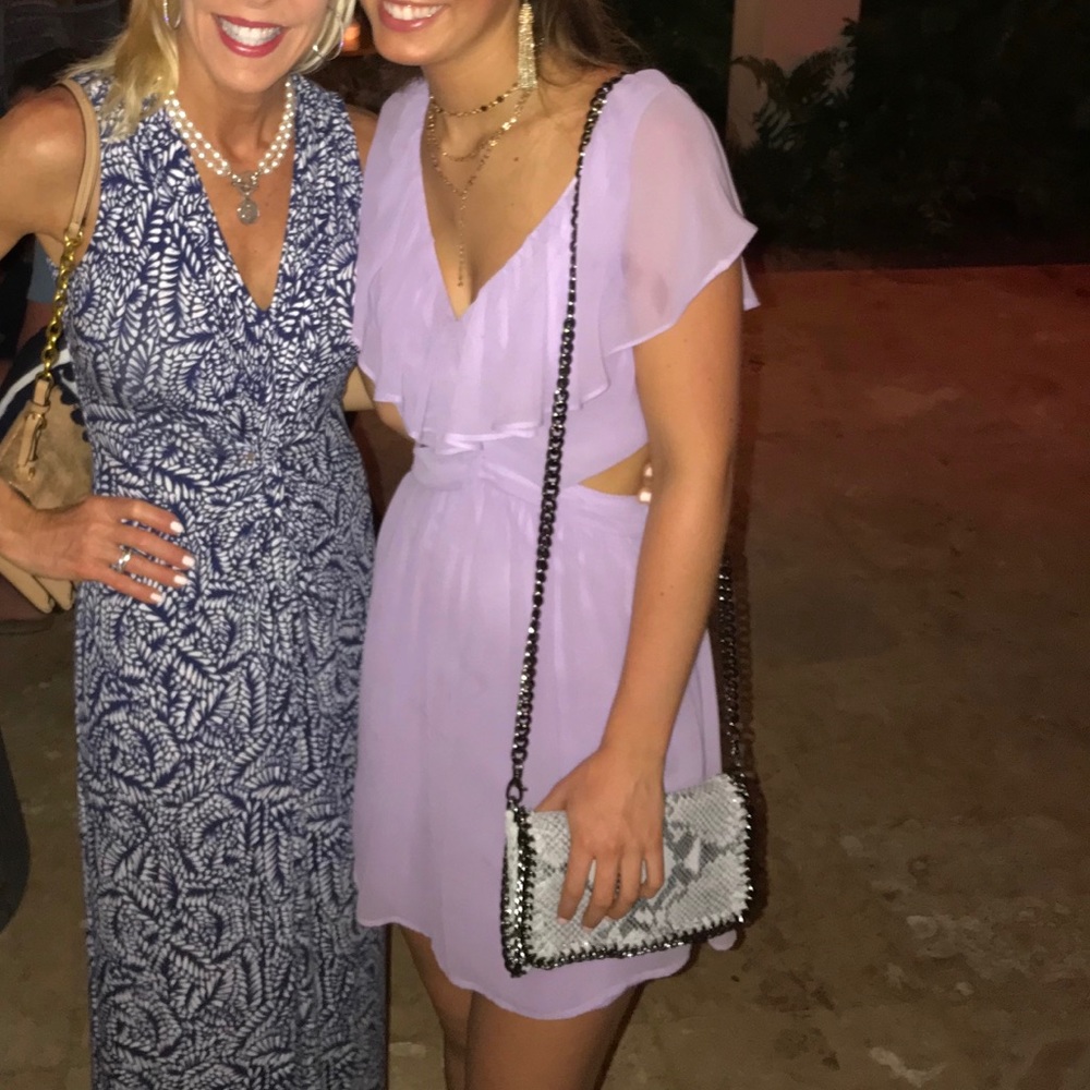 Honey Punch Purple Cut-Out Dress